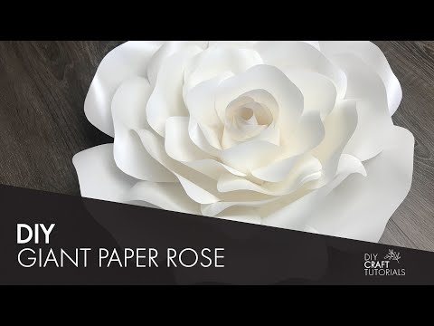 DIY PAPER FLOWER TUTORIAL | Paper Flower Wall Decorations | Cut template by hand or cutting machine