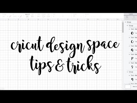 CRICUT DESIGN SPACE TIPS & TRICKS