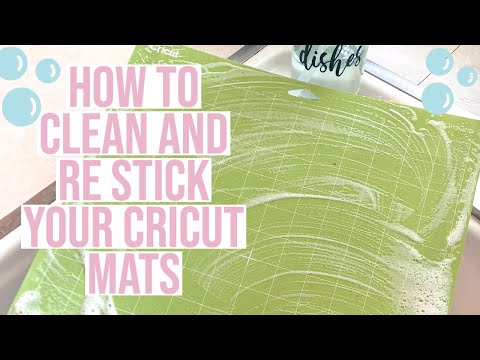 THE BEST WAY TO CLEAN AND RE STICK YOUR CRICUT MATS