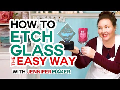How to Etch Glass the Easy Way (Armour Etch & Vinyl Decals!)