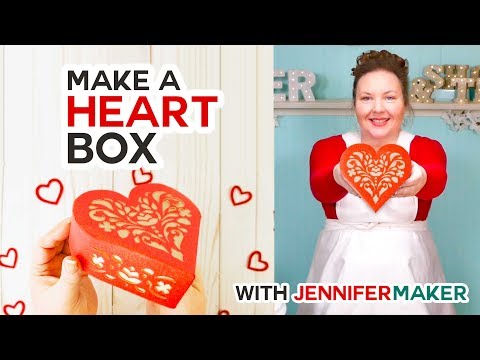 Paper Heart Box – Made on a Cricut!