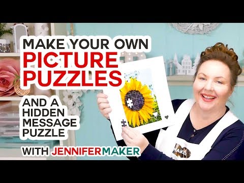 Make Picture Puzzles on a Cricut (+ a Hidden Message Puzzle!)