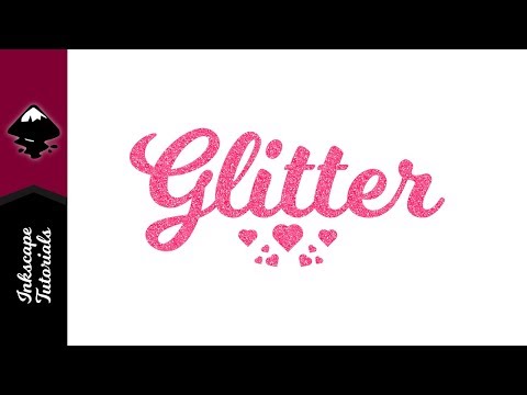 Inkscape Beginner Tutorial | Create a Glitter Text Effect