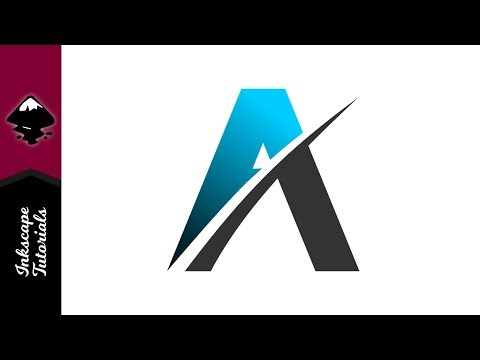 Inkscape Tutorial: Create Letter A Graphic Text Effect  (Episode #31) @ Ardent Designs