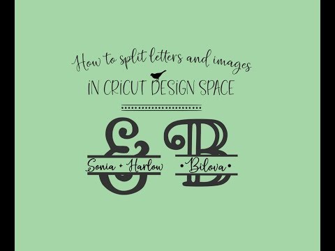 How to make a split monogram or split design in Cricut Design Space