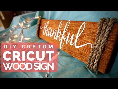 How to Make Wood Signs with a Cricut – Craft Tutorial | ICreateCrafts.com
