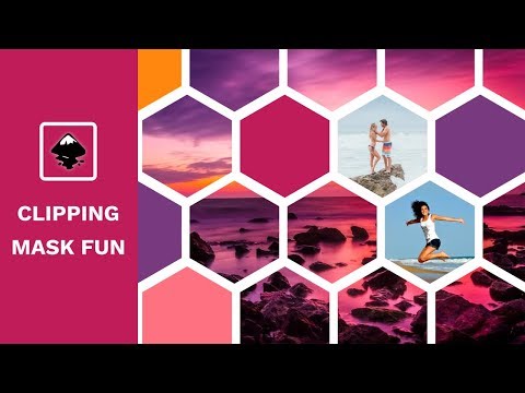 Inkscape tutorial make an image collage using the clipping mask