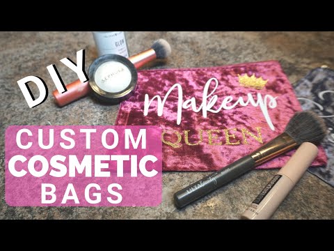 Easy DIY Cricut- Customized Makeup Bag