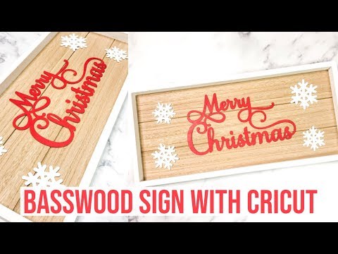 CRICUT MAKER BASSWOOD SIGN |12TH DAY OF CRAFTMAS