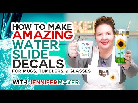 Make Amazing Waterslide Decals for Tumblers, Mugs, and Glasses!