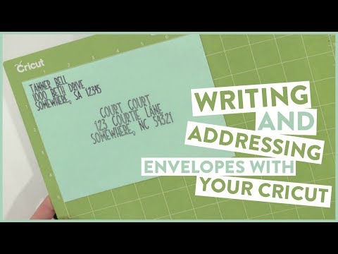 Writing and Addressing Envelopes With Your Cricut