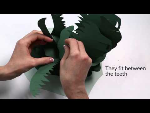 How to Make 3D Paper Dinosaur |Paper Project Inspiration |Cricut™