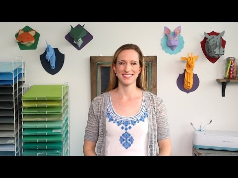 Creating Slotted and Folded 3D Animal Heads |Paper Project Inspiration | Cricut™