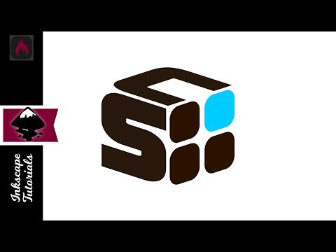 Inkscape Tutorial: Vector Cubic Square Box Company Initials Logo (Episode #72) @ Ardent Designs
