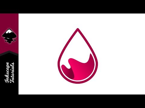 Inkscape Tutorial | Create a Water Drop Wave logo