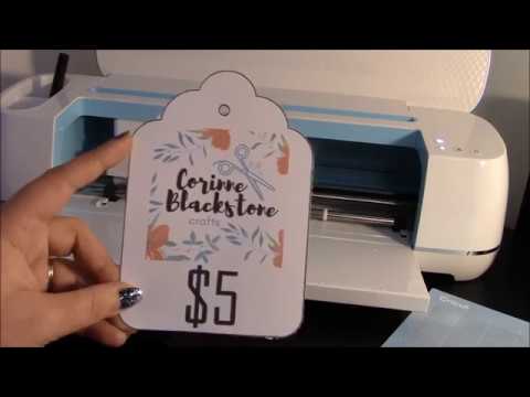 making print and cut tags with your cricut and design space