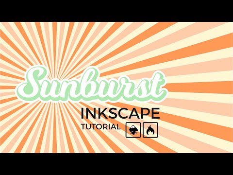 Create a Retro Sunburst Vector background Inkscape Tutorial