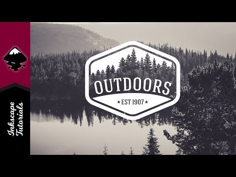 Inkscape Tutorial: Create a Vector Badge West Coast Rugged Outdoors Logo @ ardent designs