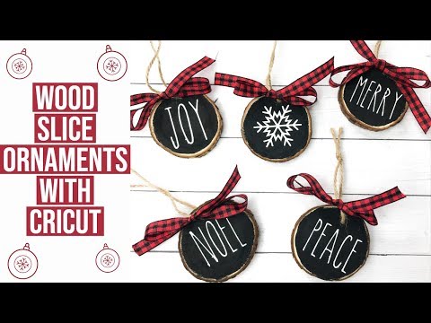CHRISTMAS WOOD SLICE ORNAMENTS | 8TH DAY OF CRAFTMAS