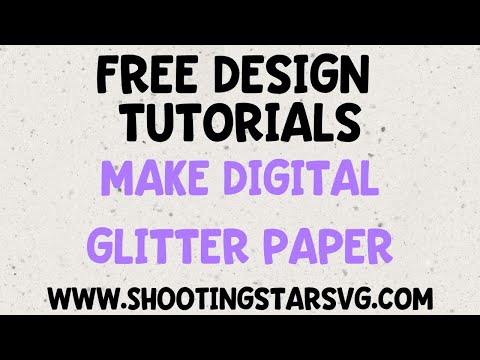 Make Glitter Patterns for Free – How to Create Digital Glitter Paper for Free [Photopea Tutorial]