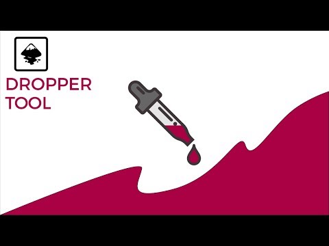 Inkscape tutorial how to use the eyedropper tool menu items
