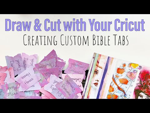 Using Draw & Cut Feature on Cricut – Creating Custom Bible Tabs