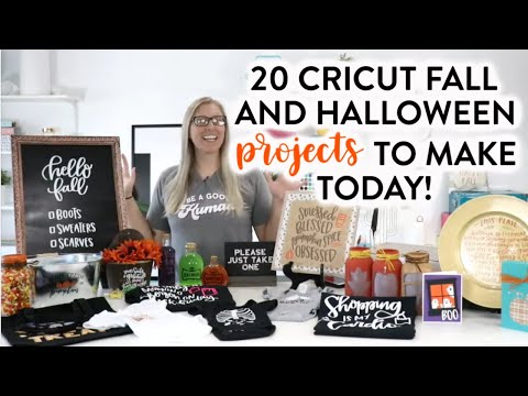 20 CRICUT FALL AND HALLOWEEN PROJECTS TO MAKE TODAY!