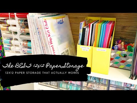 The BEST 12×12 Paper Storage System