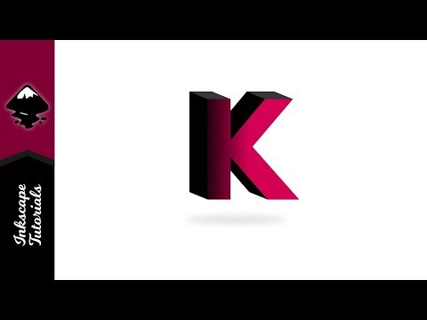 Inkscape Tutorial:  Create Letter K Vector 3d Text Effect  (Episode #30) @ Ardent Designs
