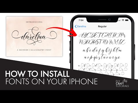 HOW TO INSTALL FONTS ON IPHONE FOR CRICUT OR SILHOUETTE | iOS 2020