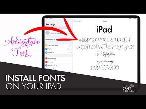 HOW TO INSTALL FONTS ON IPAD FOR CRICUT OR SILHOUETTE | iOS 2020