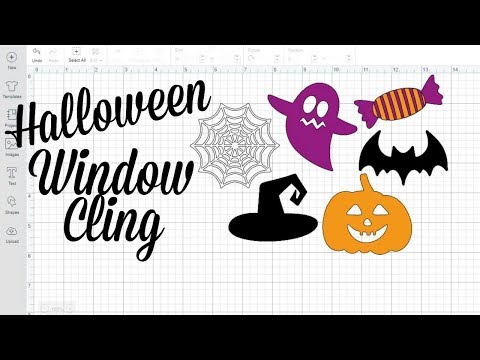 WINDOW CLING WITH CRICUT | HALLOWEEN 2018