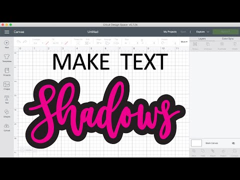 HOW TO ADD SHADOWS AROUND TEXT IN CRICUT DESIGN SPACE | Cricut Design Space Tutorials for Beginners