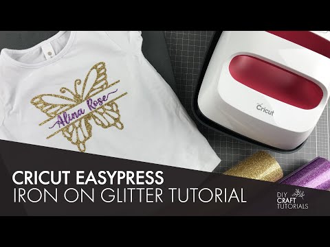 CRICUT EASYPRESS 2 | Glitter Iron on vinyl tutorial from start to finish | All you need to know!