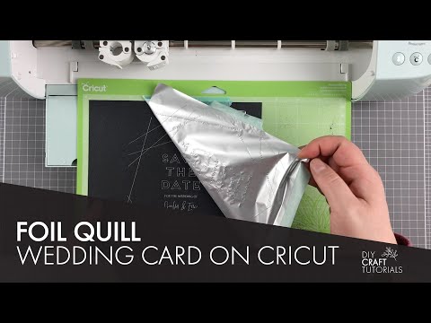 HOW TO USE THE FOIL QUILL WITH CRICUT | Design a Wedding Invitation from SCRATCH!