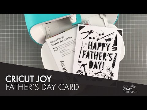 DIY FATHER'S DAY CARD | Cricut Joy Tutorial using the card mat and the Cricut Design Space App