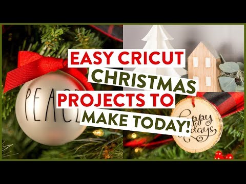 EASY CRICUT CHRISTMAS PROJECTS TO MAKE TODAY!