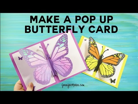 Pop Up Butterfly Card Tutorial (Three Versions)