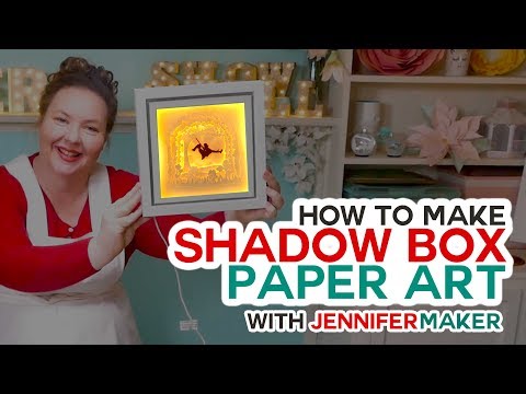 DIY Shadow Box Paper Art with a Free Template to Customize!
