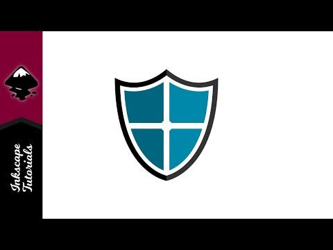 Inkscape Logo Tutorial Create a Blue Cross Security Shield