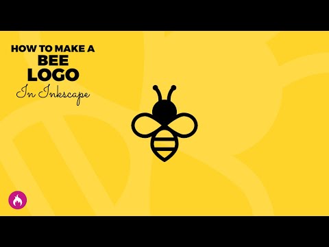 Inkscape tutorial bee logo