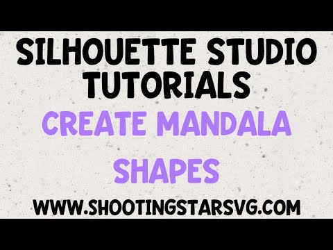 How to Create Mandala Shapes in Silhouette Studio
