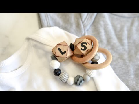 Create a Custom DIY Baby Teething Ring With Cricut!