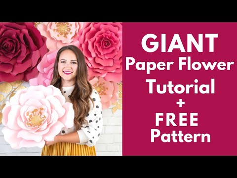 Learn How to Make Giant Paper Rose Flowers, Plus Free Pattern | Sweet Red Poppy