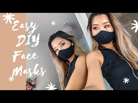 How to make 3 EASY DIY Face Masks (No Sewing / machine) Reusable / Cheap – Nammzzi Tutorial