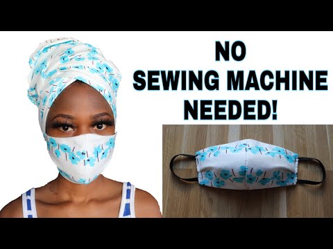 DIY Face Mask // No sewing machine // how to make a medical face mask with no sewing machine needed