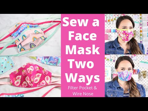 EASY: How to Sew a Face Mask 2 Different Styles! New CDC Recommendation – Everyone NEEDS a Mask!