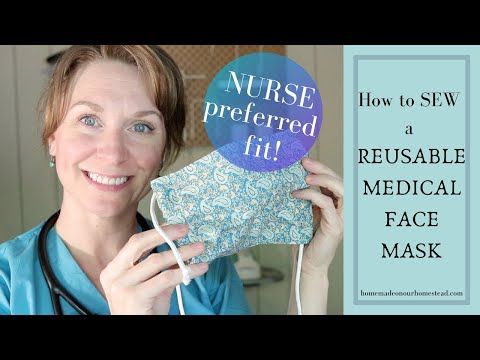 How to SEW a REUSABLE FACE MASK  with FILTER POCKET// DIY Fabric Face mask // BATCH sew Medical mask
