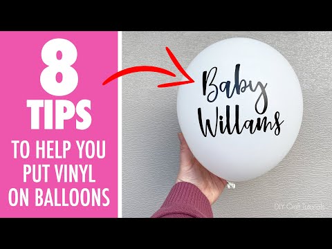 8 TIPS AND TRICKS TO HELP YOU PUT VINYL ON BALLOONS PERFECTLY | DIY custom Balloons