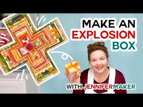 Easy Explosion Box Card Tutorial for the Cricut (with free SVG file!)